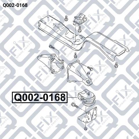 Подушка (опора) двигуна лів./прав. Q0020168 Q-FIX