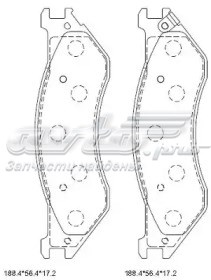 KD6330 Asimco sapatas do freio dianteiras de disco