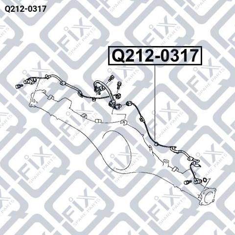 Купить Q2120317 Q-fix Датчик АБС задний левый