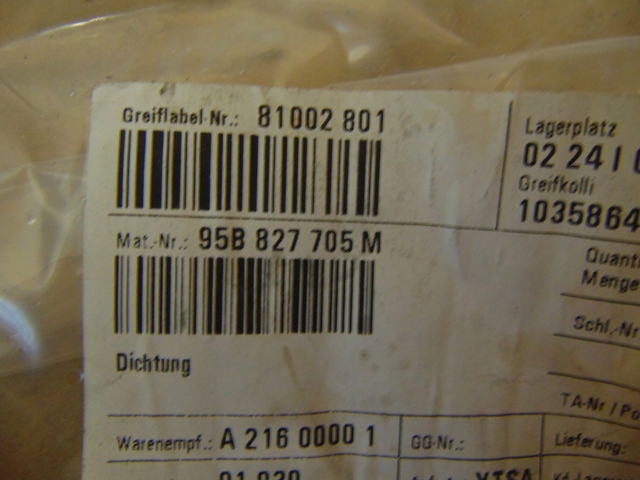 95B827705M Porsche 