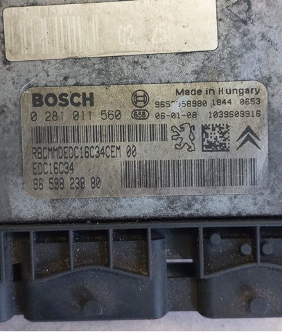 Блок управления двигателем 0281011560 Peugeot/Citroen
