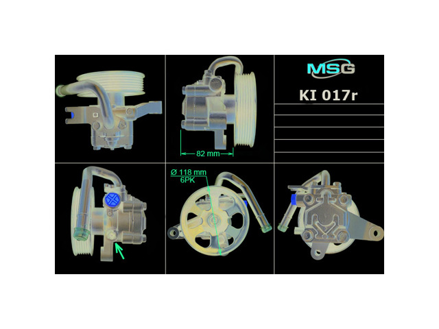 KI017R MSG Rebuilding bomba da direção hidrâulica assistida