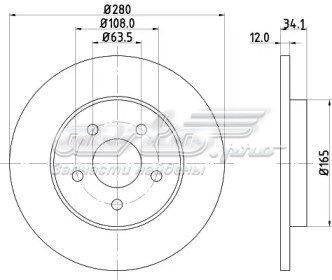 Тормозные диски 230683C Metelli