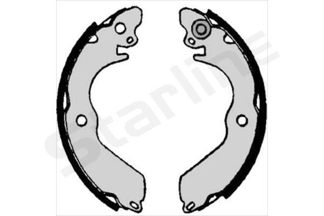BC07020 Starline Барабанные тормозные колодки