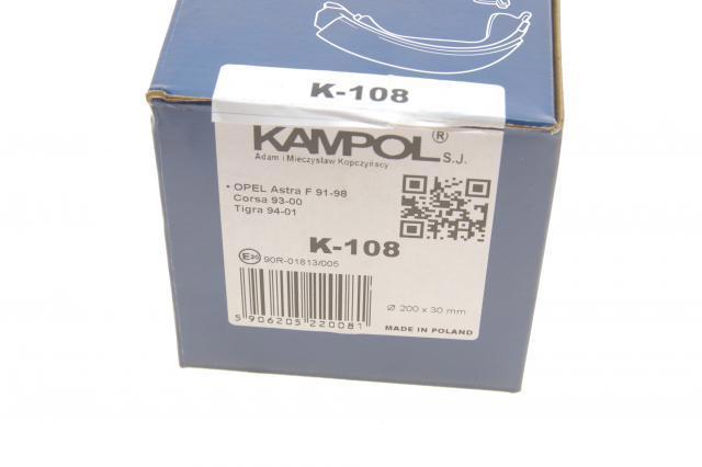 Тормоза рабочие задние ножные и тормозные барабаны Kampol K108 цена, от 16.07 USD