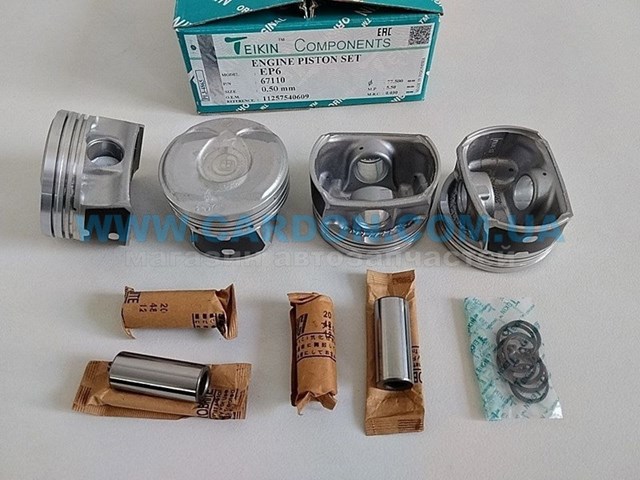 Поршень (комплект на мотор), 2-й ремонт (+0,50) Teikin 67110050 цена, от 115.12 USD