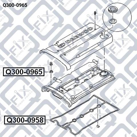 Шайба болта клапанной крышки Q3000965 Q-fix