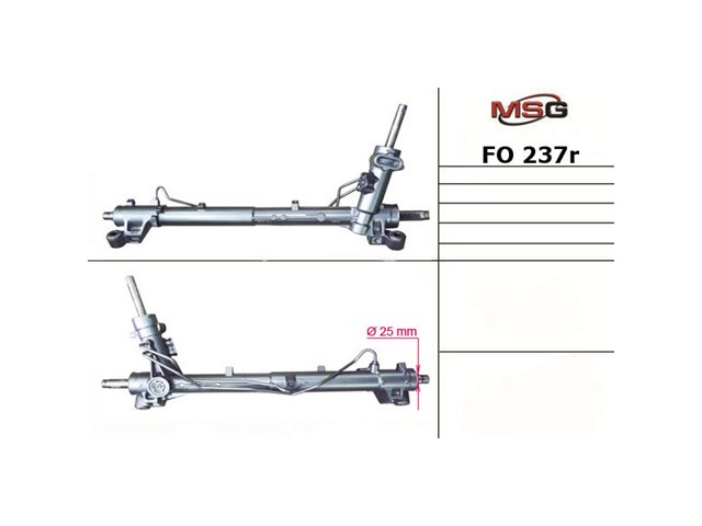 FO237R MSG Rebuilding cremalheira da direção