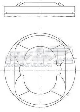 081PI00110000 Mahle Original Поршень в комплекте на 1 цилиндр, STD