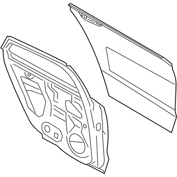 Дверь задняя, левая Signeda PFD80007GL цена, от 332.49 USD