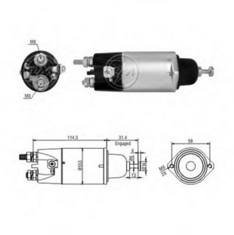 ZM1898 ZM relê retrator do motor de arranco