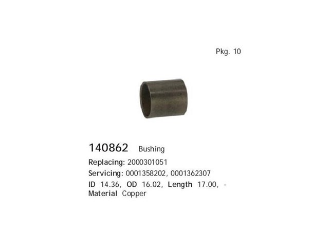Втулка стартера Cargo 140645 цена, от 0.32 USD