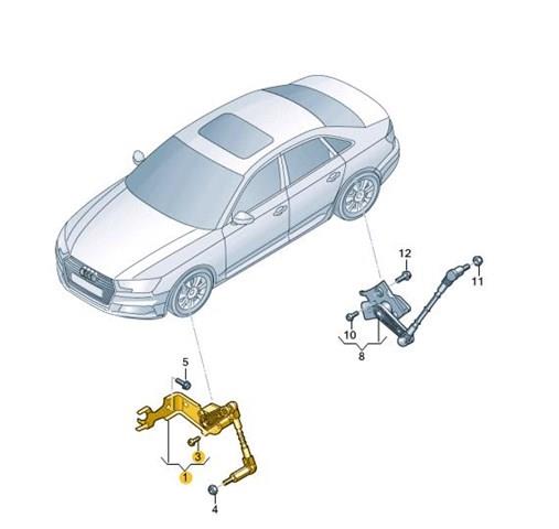 8W0941285E VAG sensor dianteiro esquerdo do nível de posição de carroçaria