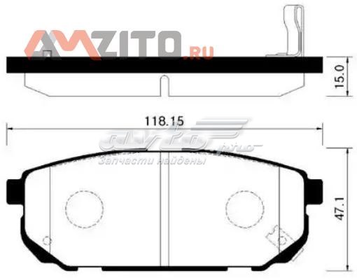 Задние тормозные колодки HP1018 HSB