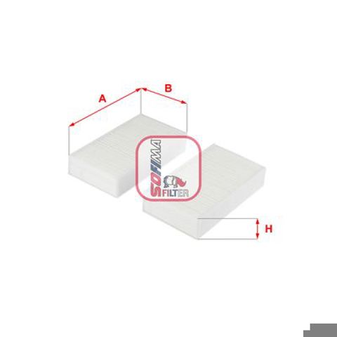 Фильтр салона S3253C Sofima