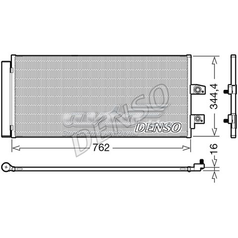 Radiador de aparelho de ar condicionado para Volvo XC40 (536)