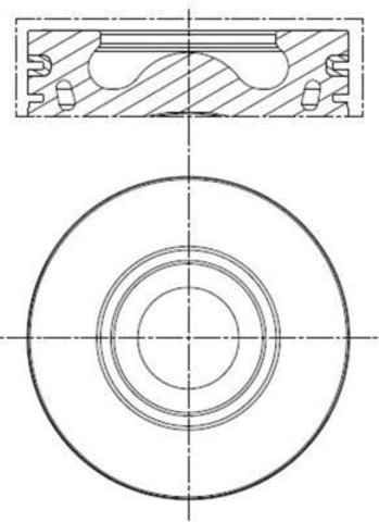Купить 013PI00136000 Mahle Original Поршень на 1 цилиндр