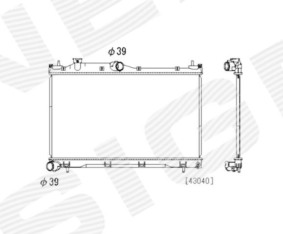  Радиатор Subaru Forester 5