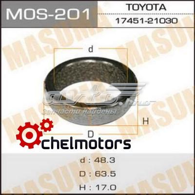 Кольцо приемной трубы глушителя MOS201 Masuma