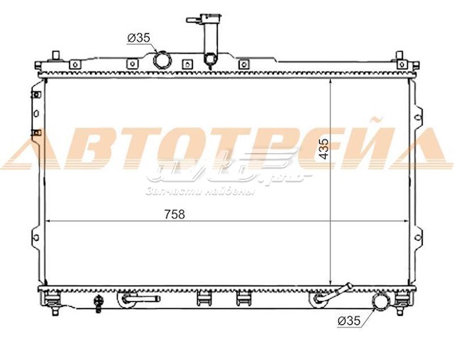 Радиатор HY001307 SAT