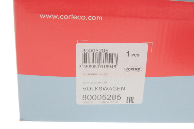 Coxim (suporte) dianteiro de motor Corteco 80005285 preço, a partir de 77,27 USD