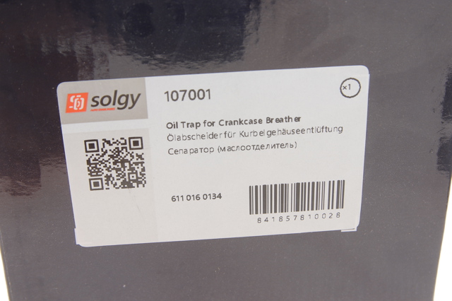 107001 Solgy Маслоотделитель картерных газов