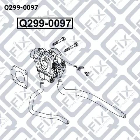 Дроссельная заслонка в сборе Q-fix Q2990097 цена, от 101.38 USD