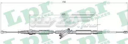 Задний трос ручника C0048B LPR