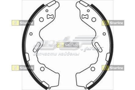 Колодки тормозные задние барабанные STARLINE BC08050