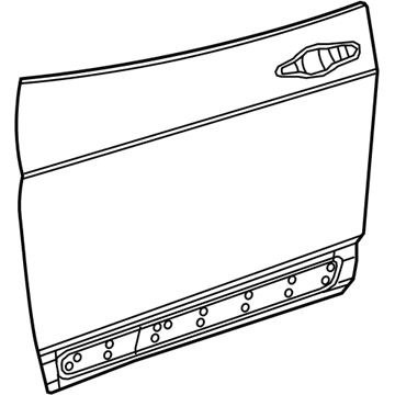 68102761AA Chrysler gozno da porta dianteira esquerda