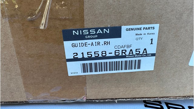 215586RA5A Nissan/Infiniti Воздуховод (дефлектор) радиатора правый