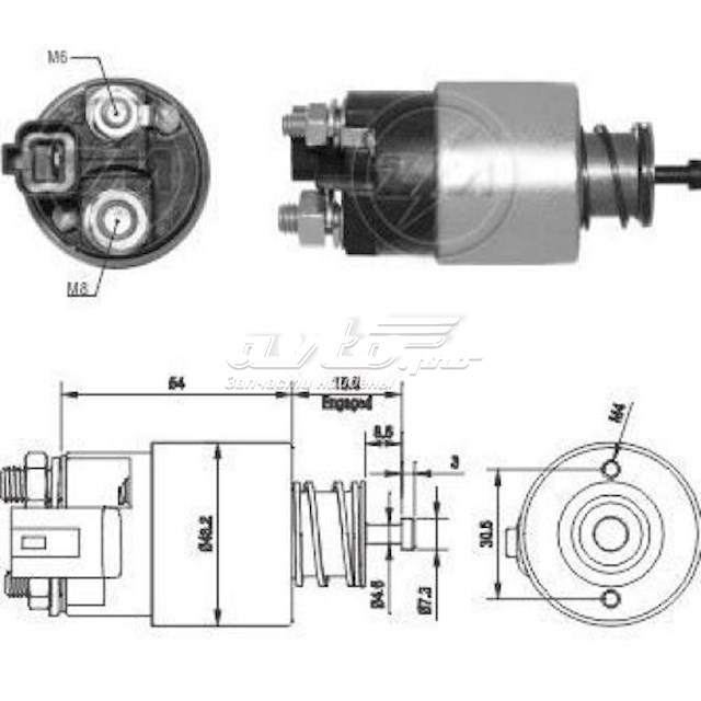 ZM2391 ZM Стартер двигателя ZM2391 ZM