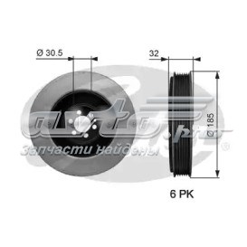 Шків колінвала TVD1042 GATES