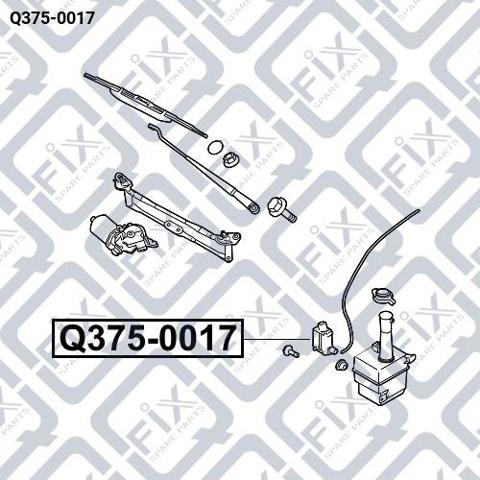 Двигатель омывателя лобового стекла Q-fix Q3750017 цена, от 5.63 USD