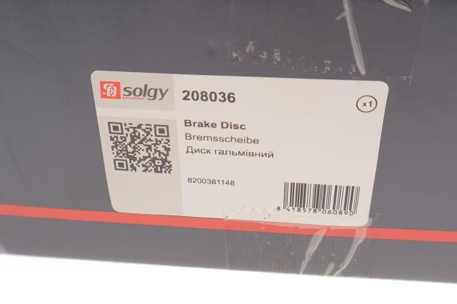 Задний тормозной диск Solgy 208036 цена, от 58.82 USD