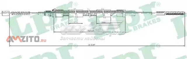 Задний трос ручника C0931B LPR