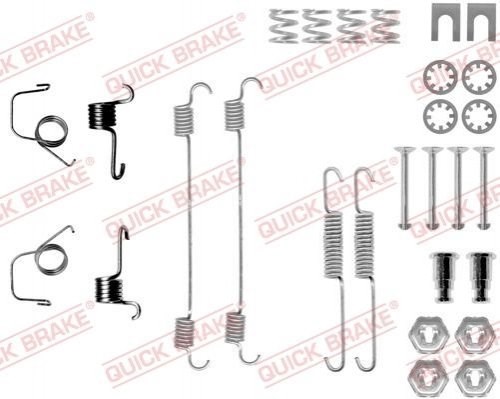 105-0617 Quick Brake kit de montagem das sapatas traseiras de tambor