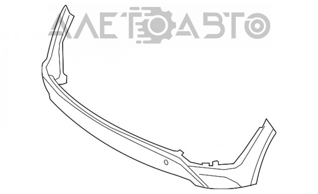 Бампер задній, нижня частина 86612D3000 HYUNDAI