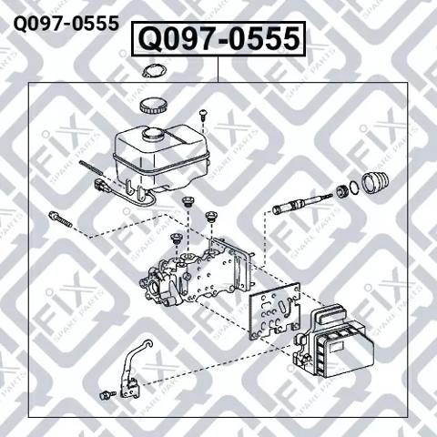Главный тормозной цилиндр Q0970555 Q-fix