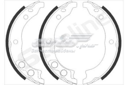 Колодки ручника BC08900 Starline