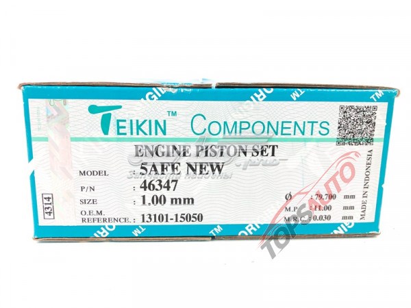 Juego De Piston Para Motor, 4ta reparación (+1.00) 46347100 TEIKIN