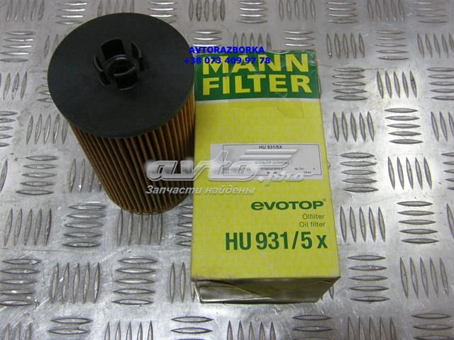 HU9315X Mann-Filter filtro de óleo