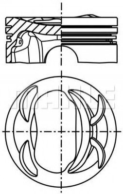 028PI00118000 Mahle Original Поршень в комплекте на 1 цилиндр, STD