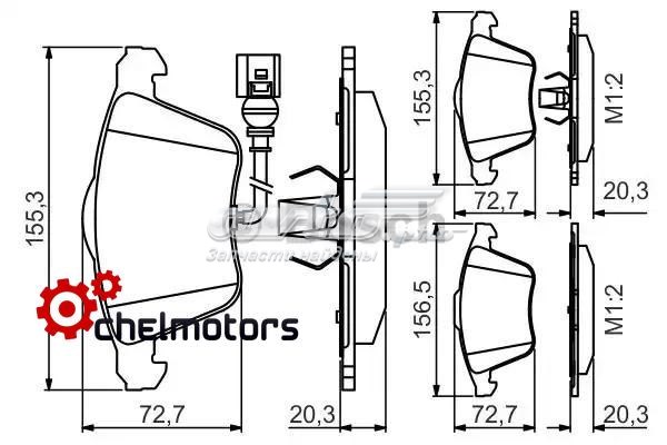 Передние тормозные колодки 0986495356 Bosch