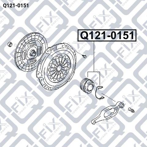 Подшипник скольжения сцепления Q-fix Q1210151 цена, от 18.46 USD