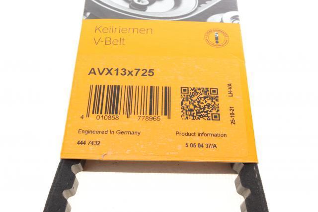AVX13X725 Continental/Siemens Поликлиновый ремень