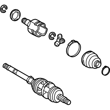 4342050030 Toyota Полуось передняя левая
