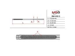 Вал (шток) рулевой рейки MSG BW210C цена, от 74.89 USD