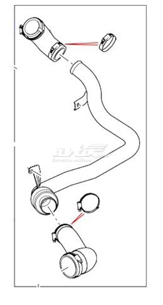 Купить LR041818 Land Rover Патрубок интеркулера
