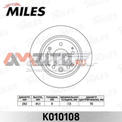 Тормозные диски K010108 Miles